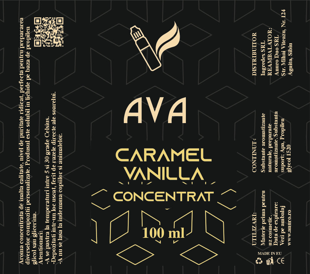 Aroma Concentrata - Vanilie si Caramel, 10/40/100 ml