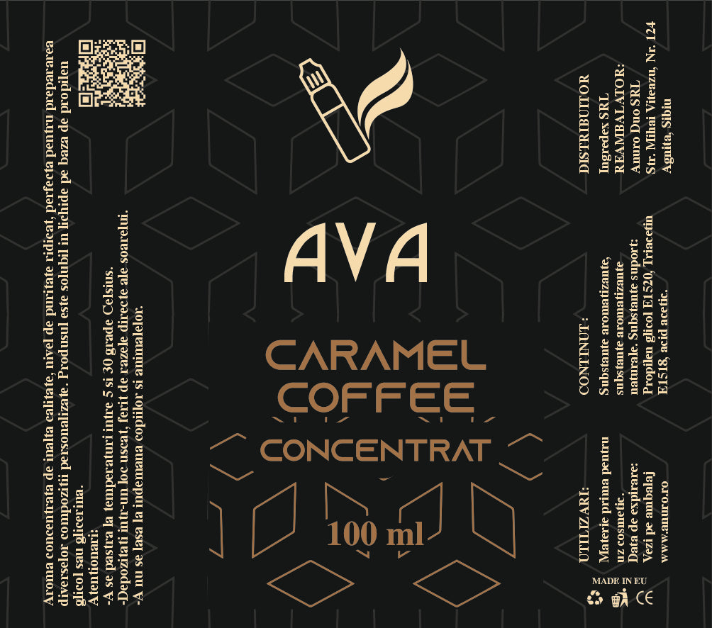Descopera Aroma de cafea cu caramel ,o esenta intensa care combina aromele intense