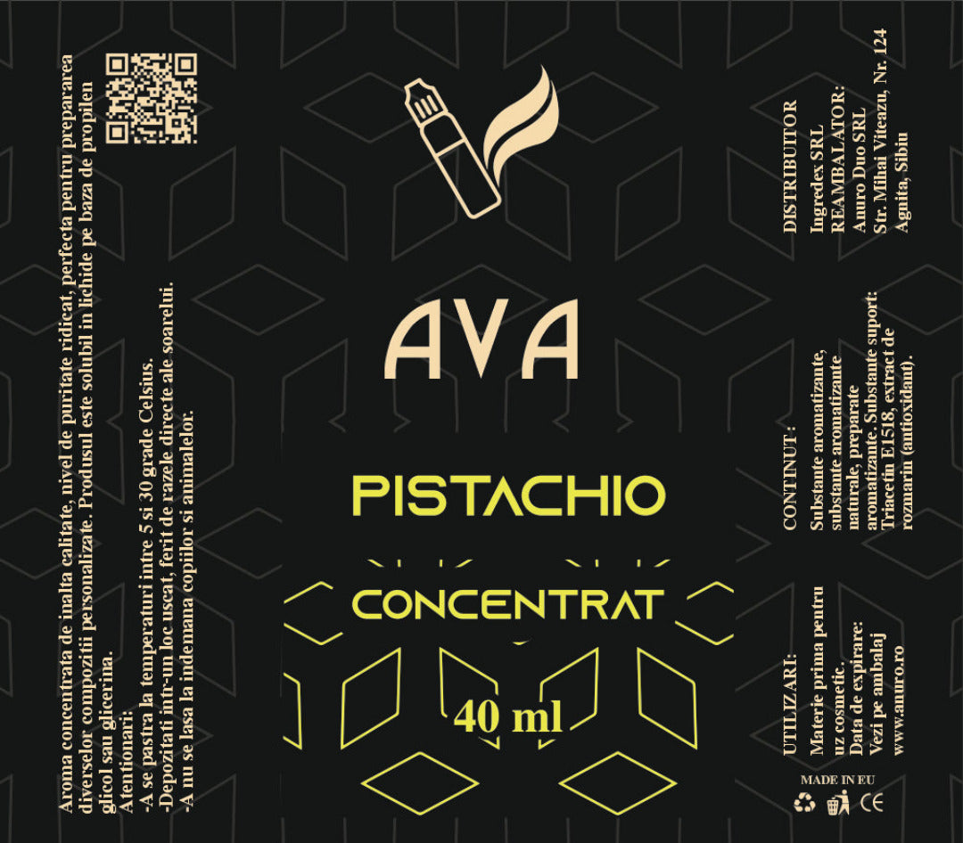 Cu aroma concentrată de fistic, adaugi un plus de savoare și un parfum irezistibil fiecărei rețete, ridicând nivelul deserturilor tale la standarde gourmet.