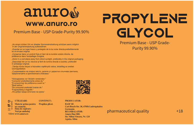 Propilen Glicol - 100 ml